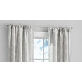 thumbnail image 2 of Mainstays Heathered Embroidered Sheer Curtain Panel Pair, Set of 2, Silver, 37"W x 84"L, 2 of 10