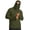 Army Green, variant on Men's Sun Hoodie Shirts UPF 50+ Rash Guard Long Sleeve UV Protection Fishing Shirt for Swim Hiking Boating Quick Dry Lightweight Gray L