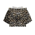 thumbnail image 5 of Yeahdor Kids Girls Short Sleeve Hooded Crop Top Solid Color Sports Running Jogging Tops Leopard 10, 5 of 6