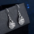 thumbnail image 2 of Xihbxyly Pendientes de Boda Estilo Ojo de Gato con Forma de Piscina de Los Deseos, 2 of 5