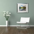 thumbnail image 3 of Trademark Fine Art 'Emerald Lake Dreamscape' Canvas Art by Pierre Leclerc, White Matte, Silver Frame, 3 of 4