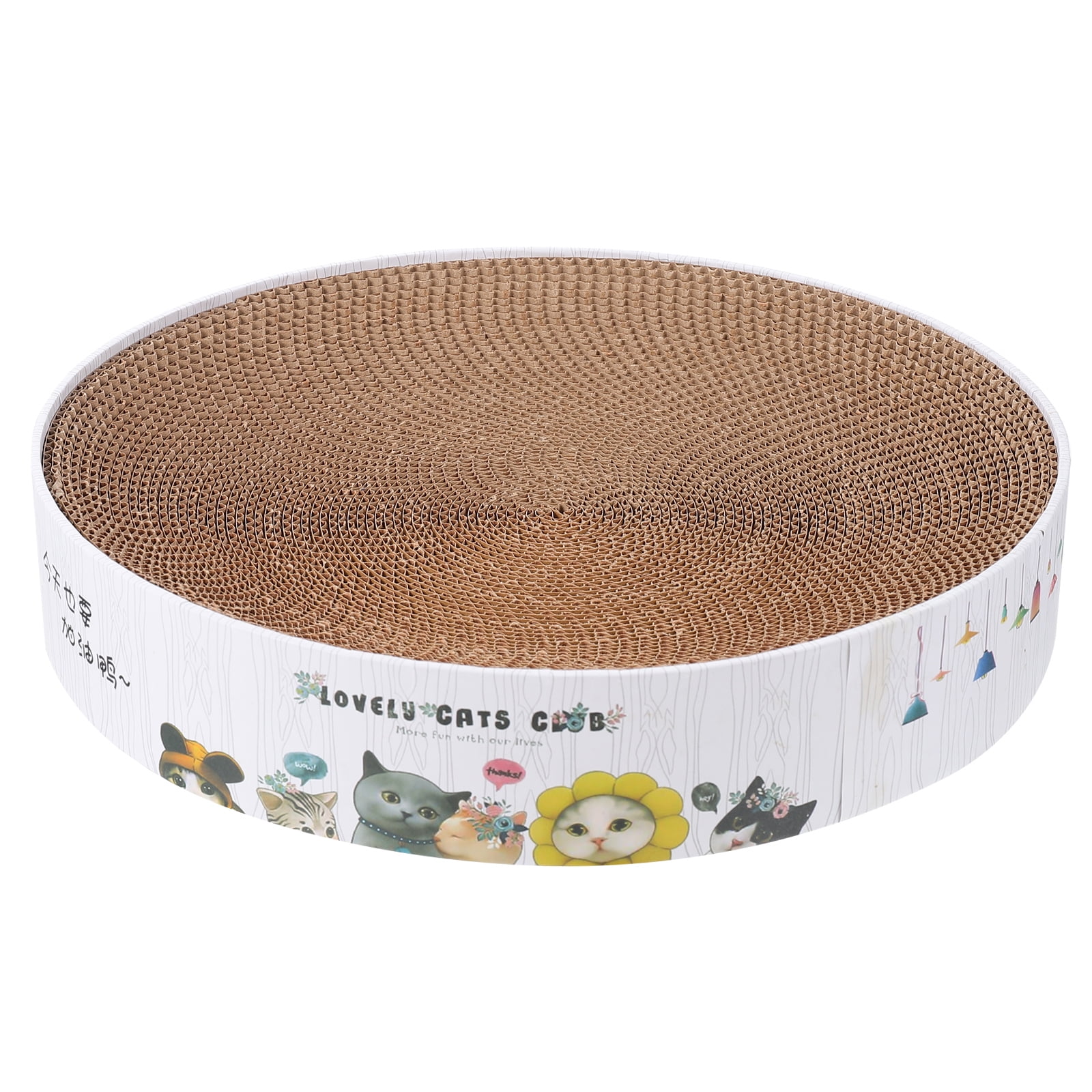 NUOLUX Cat Scratch Board Corrugated Paper Cat Scratching Post Bowl