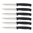 thumbnail image 1 of Monteratillo Set De 6 Cuchillos Dentados Afilados Para Carne plata negro, 1 of 5