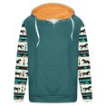 thumbnail image 3 of Jinhomg Mens Vintage Pullover Hoodie Dressy Casual Western Cowboy Hooded Sweatshirt Thermal Comfy Fleece Lined Long Sleeve Tops with Pocket Green XXL, 3 of 5
