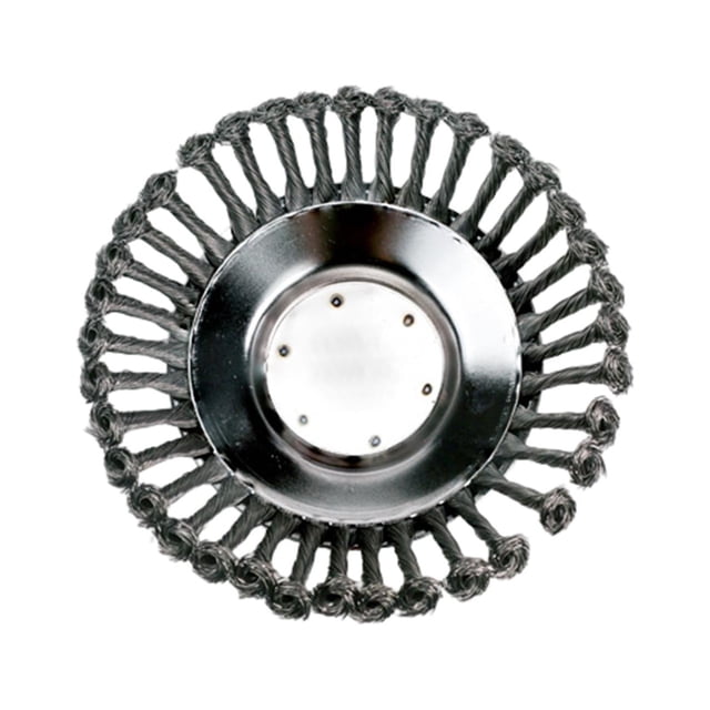 Disco de cepillo de rueda de alambre, cabezal de corte, cabezal de cepillo de de alambre de acero giratorio, polvo de limpieza, cepillo 8 pulgadas