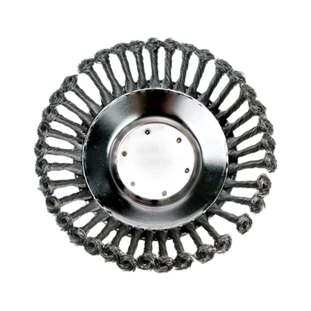Cabezal de cepillo giratorio para de alambre de acero, disco de cepillo de rueda de alambre, cabezal de corte, herramientas para piezas 8 pulgadas