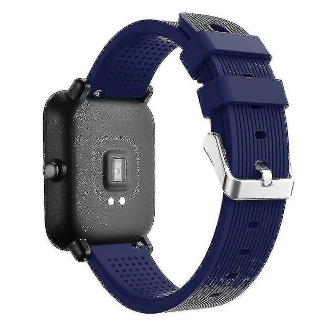 Silicone Watch Band Strap Dark Blue Band For Xiaomi Amazfit Gts / Amazfit Bip Lite