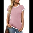 thumbnail image 1 of Camisetas de Corta para Mujer, Color Rosa, Talla L, 1 of 7