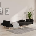 thumbnail image 5 of Bowery Hill Contemporary 2-Seater Size Sofa Bed in Black Fabric, 5 of 14