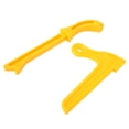 thumbnail image 4 of 2 piezas de plástico amarillo 2 en 1, sierra de madera, palo de empuje, práctico bloque de empuje de seguridad, herramienta para trabajar la madera, 4 of 14