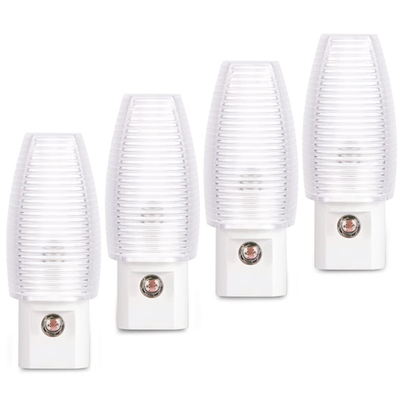Luz Nocturna Enchufable Emotionlite, Luces Nocturnas Led De Color Blanco Cálido, Sensor De Atardecer A Amanecer, Guardería Para Niños, Dormitorio, Baño, Pasillo, Escaleras, Cocina, Certificación Ul, P