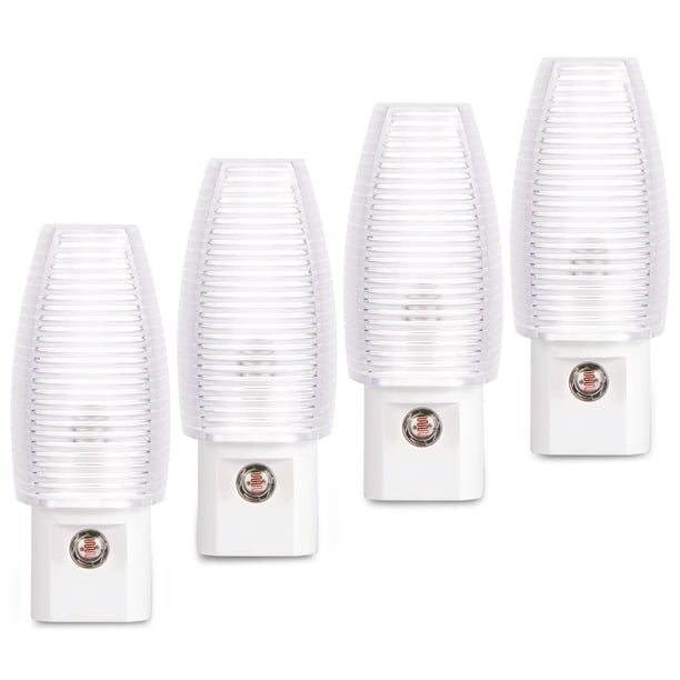 Luz Nocturna Enchufable Emotionlite, Luces Nocturnas Led De Color Blanco Cálido, Sensor De Atardecer A Amanecer, Guardería Para Niños, Dormitorio, Baño, Pasillo, Escaleras, Cocina, Certificación Ul, P