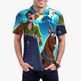 thumbnail image 2 of Lsque Scooby-Doo Pattern Golf Shirts for Men Dry Fit Print Moisture Wicking Performance Short Sleeve Polo Shirt-4X-Large, 2 of 7