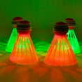 thumbnail image 7 of Uutvmp 4pcs LED Luminous Badminton, The Dark Nylon Birdie Ball Colorful Light Up Shuttlecock for Adults Outdoor Indoor Backyard Games Sports Training Practice, 7 of 7