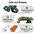 thumbnail image 5 of TFCFL Adjustable Tree/Pole Climbing Spike Set 2 Gear Climbing Tool Safety Belt Rope Lanyard w/ Carabiner, 5 of 15