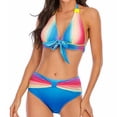 thumbnail image 2 of Christmas Clearance! Borniu Swimsuit Clearance! Womens Swimsuits Sexy Bikini Split Two-piece Beach Swimsuit With Bra Swimsuit, 2 of 4