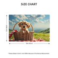 thumbnail image 2 of Placemats Set of 4 / 6, Adorable Puppy Basket Placemats for Dining Table Indoor/Outdoors Heat Resistant Washable Placemats 18" x 12", 2 of 8
