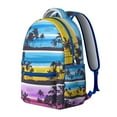 thumbnail image 2 of Hawaii Tropical Wind Palm Leaves Print Backpack for Students: Durable Lightweight Laptop Daypack with Padded Sleeve, Large Capacity Bookbag for High School College Campus Commute, Perfect Gift, 2 of 6