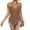 Khaki, variant on Women's Halter Neck Eyelet Peplum Top V Neck Sleeveless 2026 Summer Cami Tops for Going Out Blue M