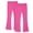 Hot Pink, variant on 2 Pack Pants for Girls Trendy Elastic Waisted Casual Flare Yoga Trousers Kids Clothes Girls Size 3-14