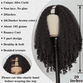 thumbnail image 7 of V Part Wigs Human Hair Wigs Deep Wave For Black Women Deep Curly Wig Upgrade U Part Wigs 10A, 7 of 7