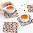 thumbnail image 5 of Disketp Transport Funny Coasters,6 Pcs Leather Coasters with Holder, Perfect Housewarming Hostess Gifts,Protect Furniture from Water Marks Scratch and Damage, 5 of 5