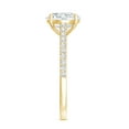thumbnail image 3 of Rosec Jewels - Certified Lab Created Diamond Ring with Side Stones (EF-VS Quality) - Circle Engagement Ring 2 Carat - with Jewelry Box, 18K Yellow Gold, US 12.00, 3 of 8