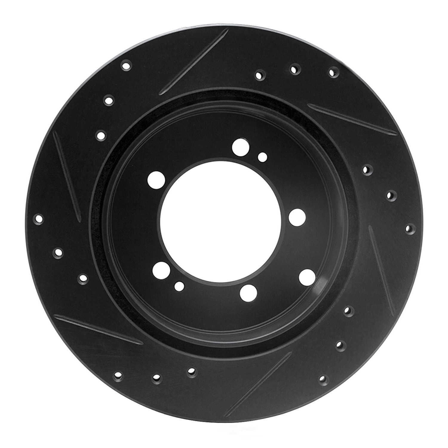Dynamic Friction Company 633-72017R DFC Brake Rotor - Drilled And Slotted - Black