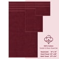 thumbnail image 5 of American Soft Linen 6 Piece Towel Set, 100% Cotton Turkish Towels, Bordeaux Red, 5 of 9