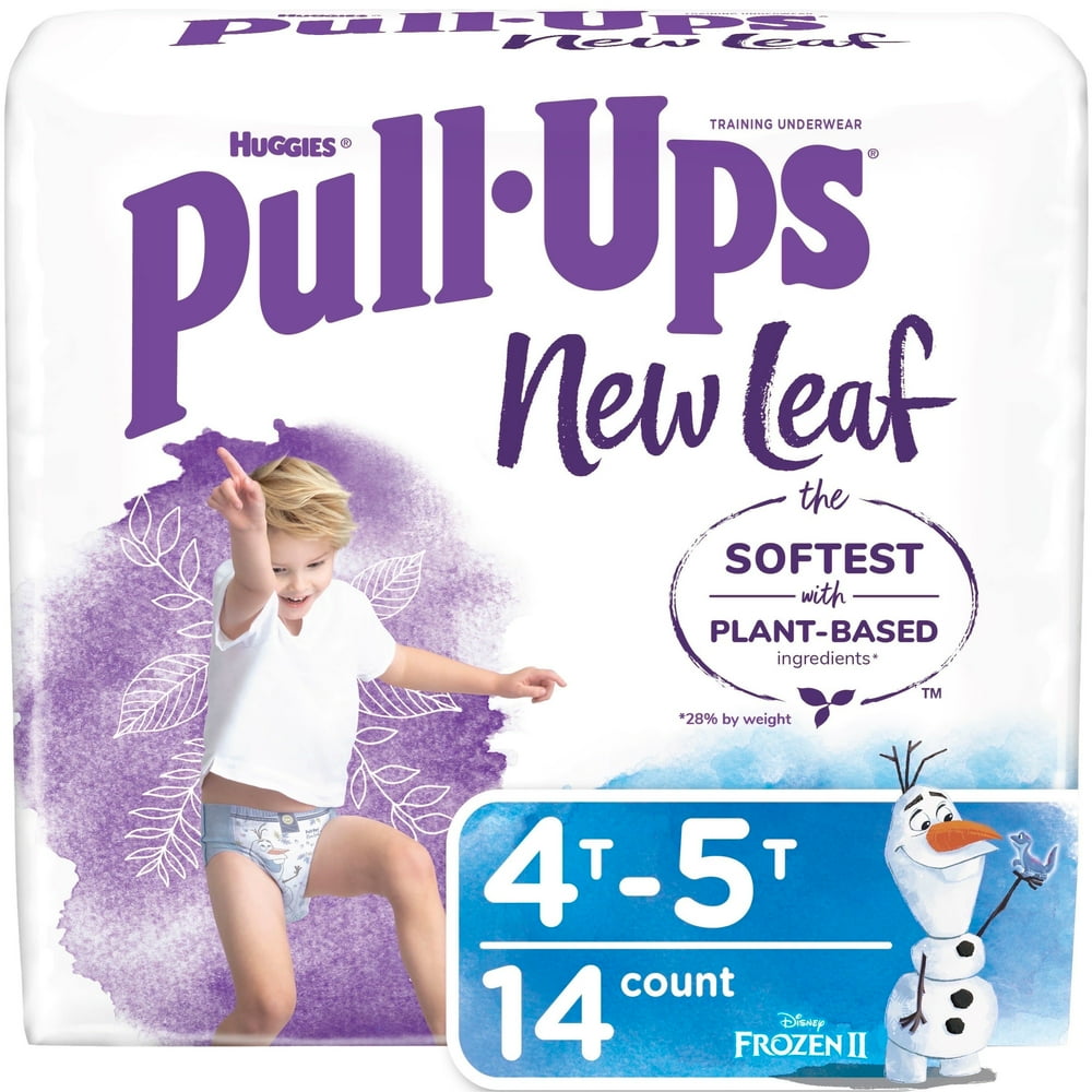 PullUps New Leaf Boys' Potty Training Pants, 4T5T, 14 Ct Walmart