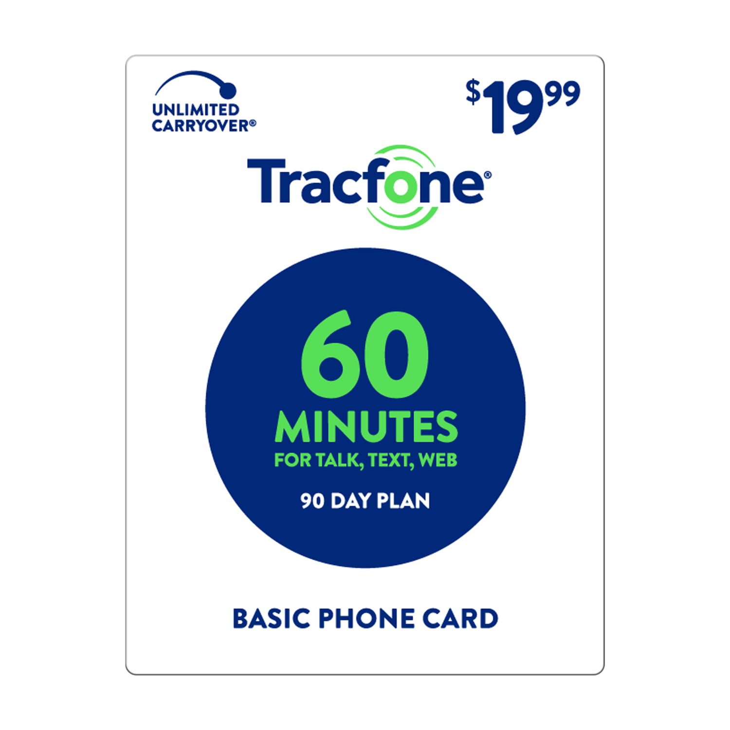 Tracfone 60 Minute/90 Days $19.99 