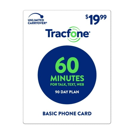 TracFone $19.99 Basic Phone 60 Minutes Plan (Email (Best Value Phone Plans)