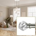 thumbnail image 3 of Versailles - Esencial Facet Curtain Rod Set, Adjustable Length From 72" to 144", Silver, 3 of 4