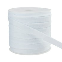 1 Roll Flat Polyester Soft Drawstring Rope Replacement Drawstring Cord for Coats Pants Shorts with 1pc Plastic Spool White 8.7x1.3mm 27.34 Yards(25m)/Roll