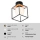 thumbnail image 2 of Lámpara de techo, estilo cubo moderna, acabado negro mate y oro, 1 luz E27 40W, 2 of 6