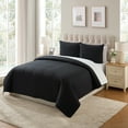 thumbnail image 2 of VCNY Home Embroidered 3-Piece Black Pick Stitch Microfiber Quilt Set, Full/Queen, 2 of 6