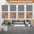thumbnail image 4 of Gymax 36PCS Interlocking Deck Tiles 12'' x 12'' Waterproof All Weather Flooring Covering, 4 of 9