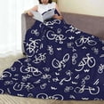 thumbnail image 6 of Sikiie Bicycle1 Ultra-Soft Micro flannel Blanket Luxury All Seasons Warm Blanket for Bedding Sofa and Travel (4 sizes)-50"x40", 6 of 7
