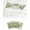 Green, variant on Purple Morocco Fluorescent Light Covers for Ceiling Lights 4x2 feet,1 Pack Magnetic Light Filters for Classroom,Rustic Country Smear Street Mottled Art Fluorescent Light Shade Panel for Office