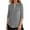 Grey, variant on SHITINN Women's Casual Pocket Zippered 3/4 Sleeve T Shirt Stylish and Functional Women's Fashion Short Sleeve Blouses for Women Shirts for Women Trendy