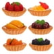 thumbnail image 1 of 6 tartas de huevo realistas, tartas de fruta artificiales, modelo de postre falso, juguete de cocina, comida de imitación, accesorios de fotos para exhibición en tiendas de cocina y hogar, 1 of 8