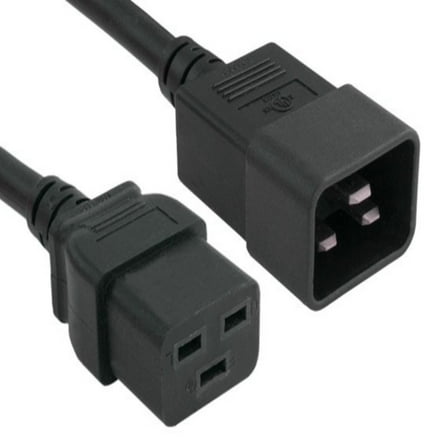 SANOXY Cables and Adapters; 1ft 14 AWG 15A 250V Power Cord (IEC320 C20 to IEC320 C19)