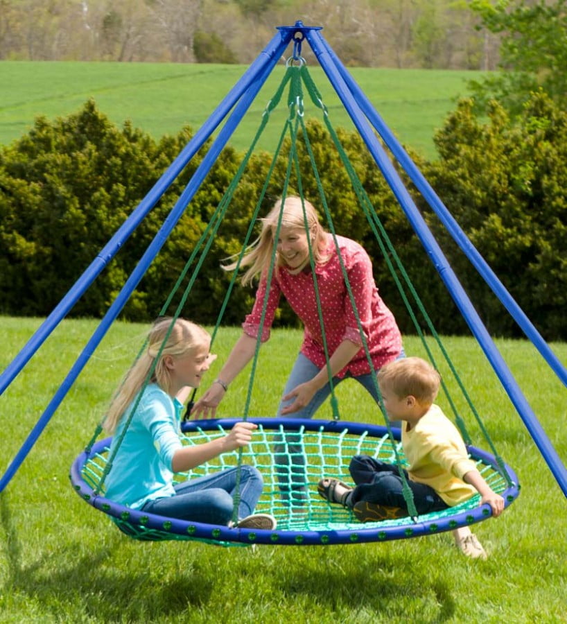 HearthSong Sky Island Platform Swing Set with Stand Kuwait Ubuy