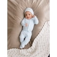 thumbnail image 3 of L'ovedbaby Baby Unisex 100% Organic Cotton Zipper Footie, Sleep N Play, Size Preemie-9 Months, 3 of 9
