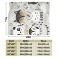 thumbnail image 3 of Kll Fleece Blanket Plush Throw Blanket Funny Animals Series,Soft Fuzzy Cozy Flannel Blanket For Couch Sofa Bed.(40"X30"), 3 of 9