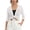 White, variant on Vinsonshop Women's 2026 Summer Lightweight Short Bolero Cardigan Shrug Sheer Tie Front Top 3/4 Sleeve Jacket for Dress Brown XXL
