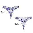 thumbnail image 3 of Fotbe Butterflies Tanga Sin Costuras para Mujer con Estampado – Panties Invisibles, Transpirables y Cómodos para Uso Diario-Medium, 3 of 6