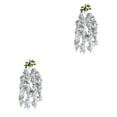 thumbnail image 2 of Kearding Decoración de jardín de bajo mantenimiento con flores artificiales Durabilidad duradera ABS Wisteria Boda Hogar Elegante blanco 1 blanco 1 paquete 2Conjunto, 2 of 6