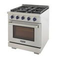 thumbnail image 4 of Kucht Professional 30" Stainless Steel Propane Gas Range in Royal Blue/Silver, 4 of 10