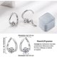 thumbnail image 5 of Aretes de Aro, Pendientes de Aro para Mujeres, Joyería de Moda S925, Incrustación de Mano Hueca, Adecuado para Propuesta de Matrimonio, Día de San Valentín, Cumpleaños, Aniversario, 5 of 5